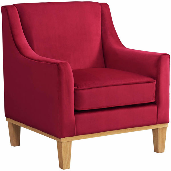  Elements International Palmer Chair Blond Ash Distressed Wood Royale Ruby IMAGE 1