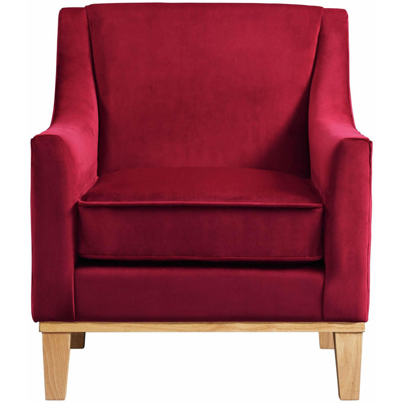  Elements International Palmer Chair Blond Ash Distressed Wood Royale Ruby IMAGE 2
