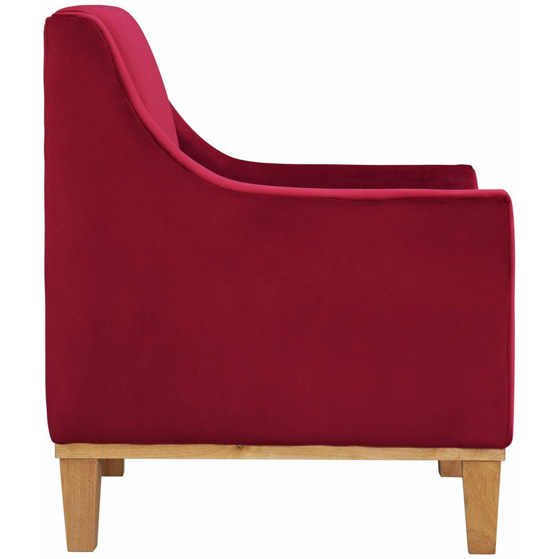  Elements International Palmer Chair Blond Ash Distressed Wood Royale Ruby IMAGE 3