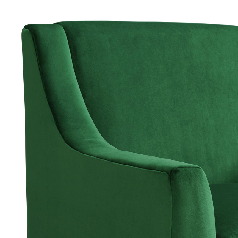  Elements International Palmer Chair Blond Ash Distressed Wood Royale Kelly Green IMAGE 5