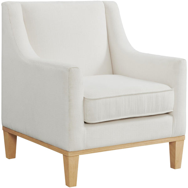  Elements International Palmer Chair Blond Ash Distressed Wood Garrison Cotton IMAGE 1