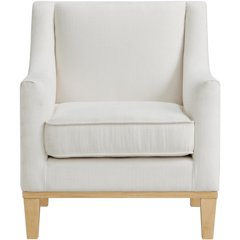  Elements International Palmer Chair Blond Ash Distressed Wood Garrison Cotton IMAGE 2