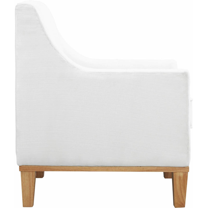  Elements International Palmer Chair Blond Ash Distressed Wood Garrison Cotton IMAGE 3