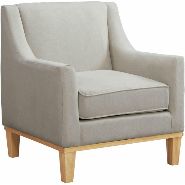  Elements International Palmer Chair Blond Ash Distressed Wood Garrison Hemp IMAGE 1