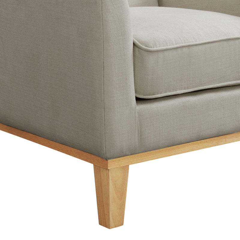  Elements International Palmer Chair Blond Ash Distressed Wood Garrison Hemp IMAGE 6