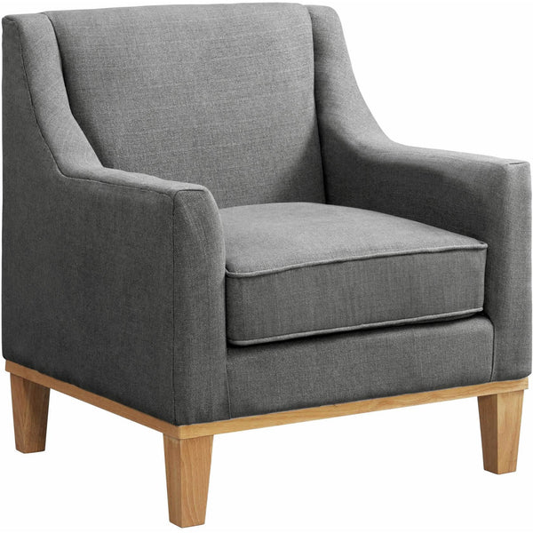  Elements International Palmer Chair Blond Ash Distressed Wood Garrison Charcoal IMAGE 1