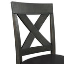  Elements International Alex Counter Side Chair W/Black PU Grey IMAGE 6