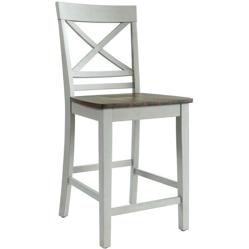  Elements International El Paso Counter Side Chair With Cream/Natural IMAGE 1