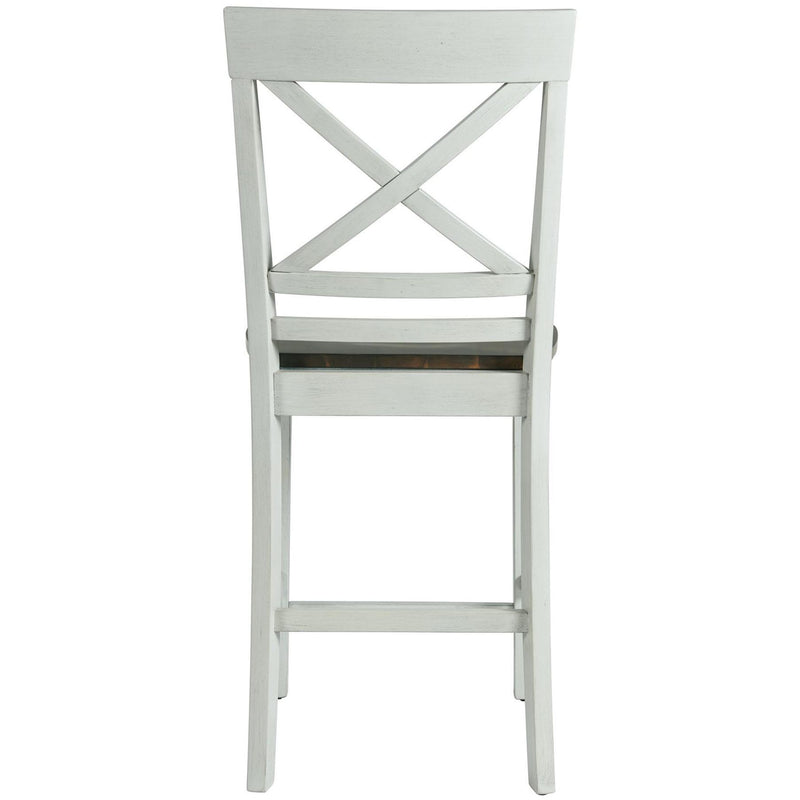  Elements International El Paso Counter Side Chair With Cream/Natural IMAGE 4