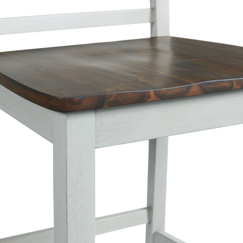  Elements International El Paso Counter Side Chair With Cream/Natural IMAGE 6