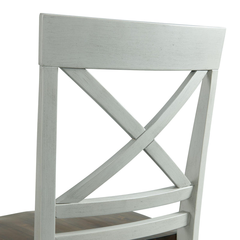  Elements International El Paso Counter Side Chair With Cream/Natural IMAGE 7