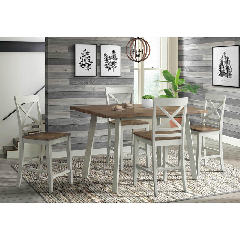  Elements International El Paso Counter Side Chair With Cream/Natural IMAGE 9