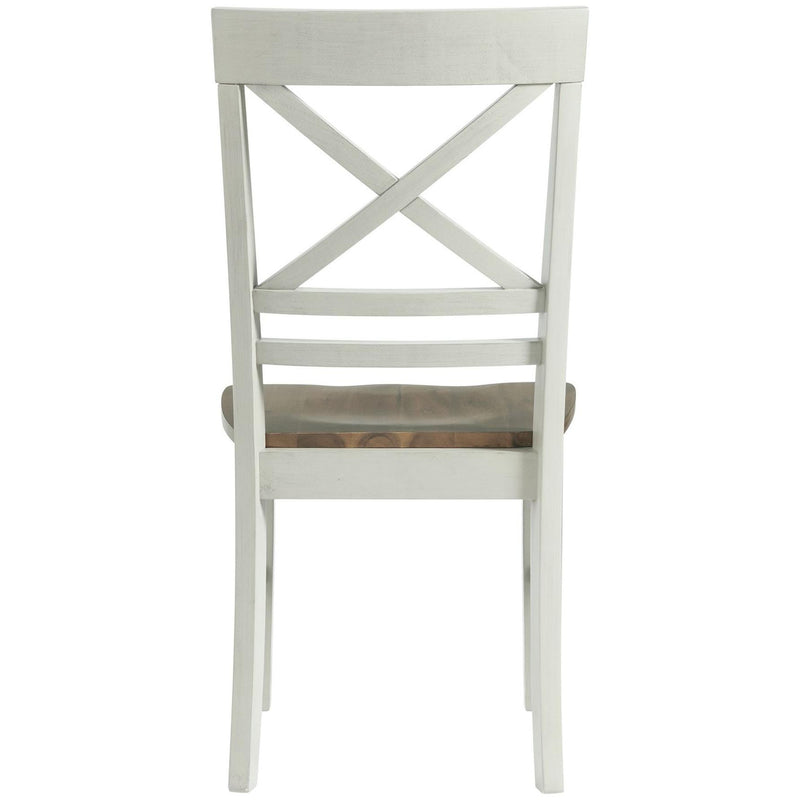  Elements International El Paso Dining Side Chair With Cream/Natural IMAGE 4