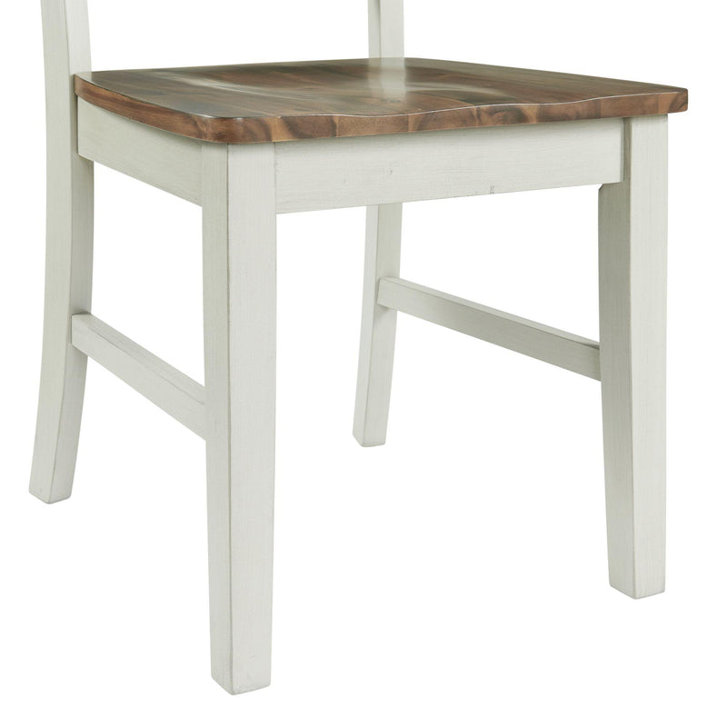  Elements International El Paso Dining Side Chair With Cream/Natural IMAGE 7