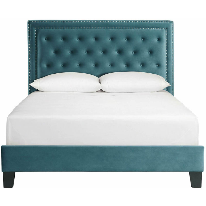  Elements International Tiffany Full Bed in Broadway Marine Blue IMAGE 2