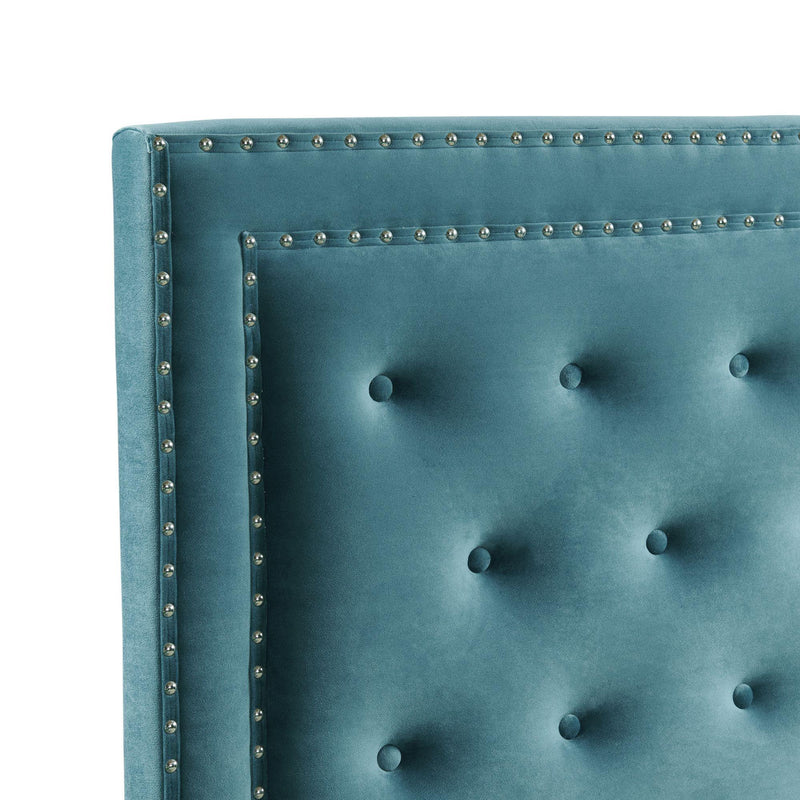  Elements International Tiffany Full Bed in Broadway Marine Blue IMAGE 4