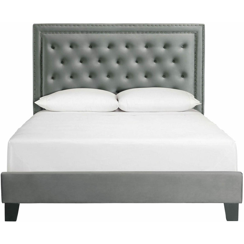  Elements International Tiffany Full Bed in Broadway Gun Metal IMAGE 2