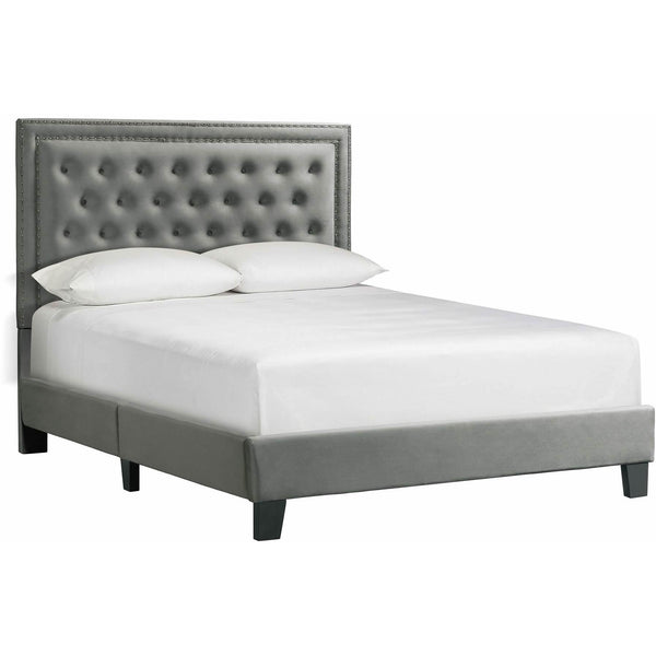  Elements International Tiffany Queen Bed in Broadway Gun Metal IMAGE 1