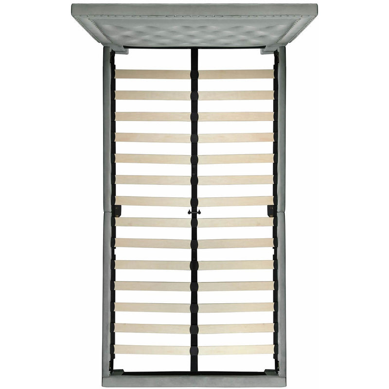  Elements International Tiffany Twin Bed in Broadway Gun Metal IMAGE 3