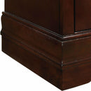  Elements International Louis Philippe 6-Drawer Dresser & Mirror in Cherry IMAGE 5