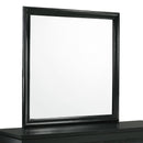  Elements International Louis Philippe 6-Drawer Dresser & Mirror in Black IMAGE 3