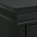  Elements International Louis Philippe 6-Drawer Dresser & Mirror in Black IMAGE 5