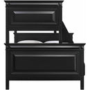  Elements International Calloway Twin over Full Bunk Bed with Trundle in Antique Black IMAGE 3