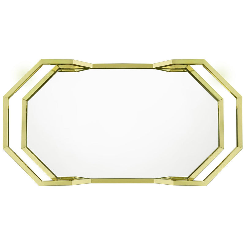  Elements International Bales Bar Cart (Brass) IMAGE 3