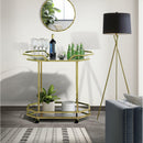  Elements International Bales Bar Cart (Brass) IMAGE 6