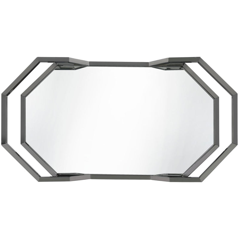  Elements International Bales Bar Cart (Nickel) IMAGE 3