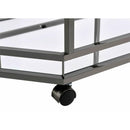  Elements International Bales Bar Cart (Nickel) IMAGE 5