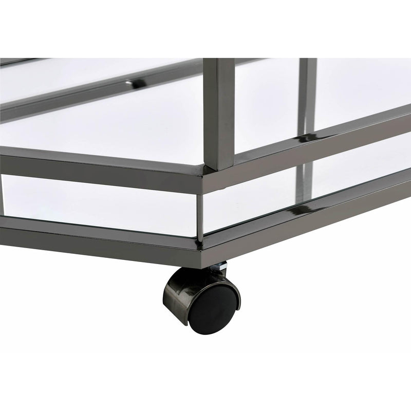  Elements International Bales Bar Cart (Nickel) IMAGE 5