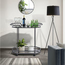  Elements International Bales Bar Cart (Nickel) IMAGE 6