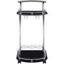  Elements International Arguila Bar Cart (Black) IMAGE 3