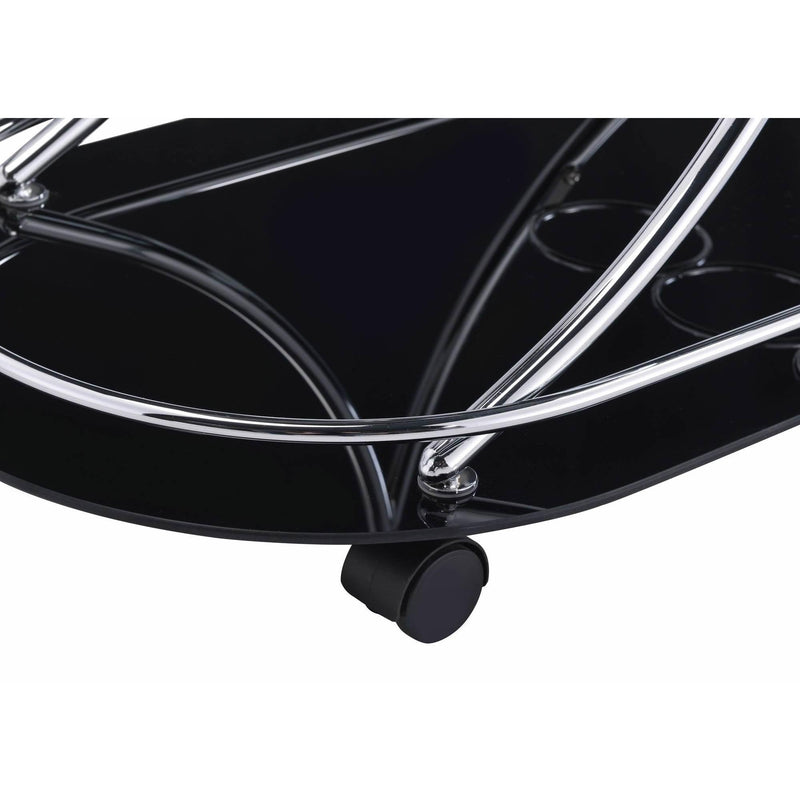 Elements International Arguila Bar Cart (Black) IMAGE 7
