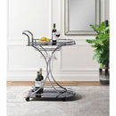  Elements International Arguila Bar Cart (Black) IMAGE 8