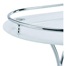  Elements International Arguila Bar Cart (White) IMAGE 5