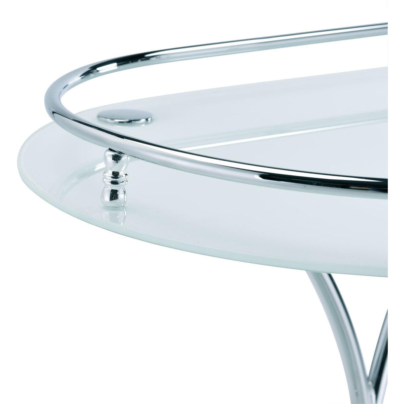  Elements International Arguila Bar Cart (White) IMAGE 5