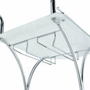  Elements International Arguila Bar Cart (White) IMAGE 6