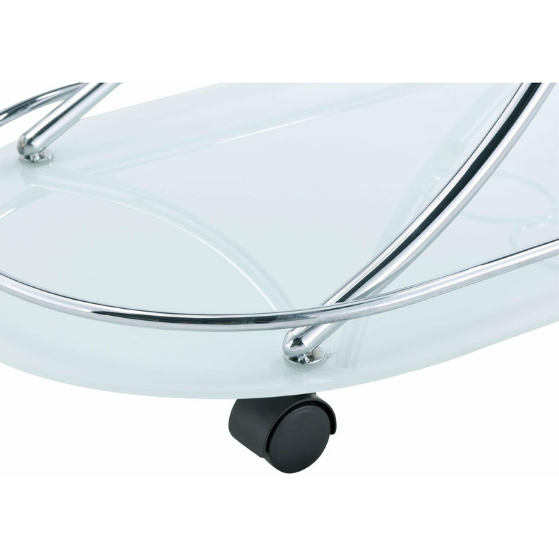  Elements International Arguila Bar Cart (White) IMAGE 7