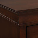  Elements International Louis Philippe 6-Drawer Dresser in Cherry IMAGE 4