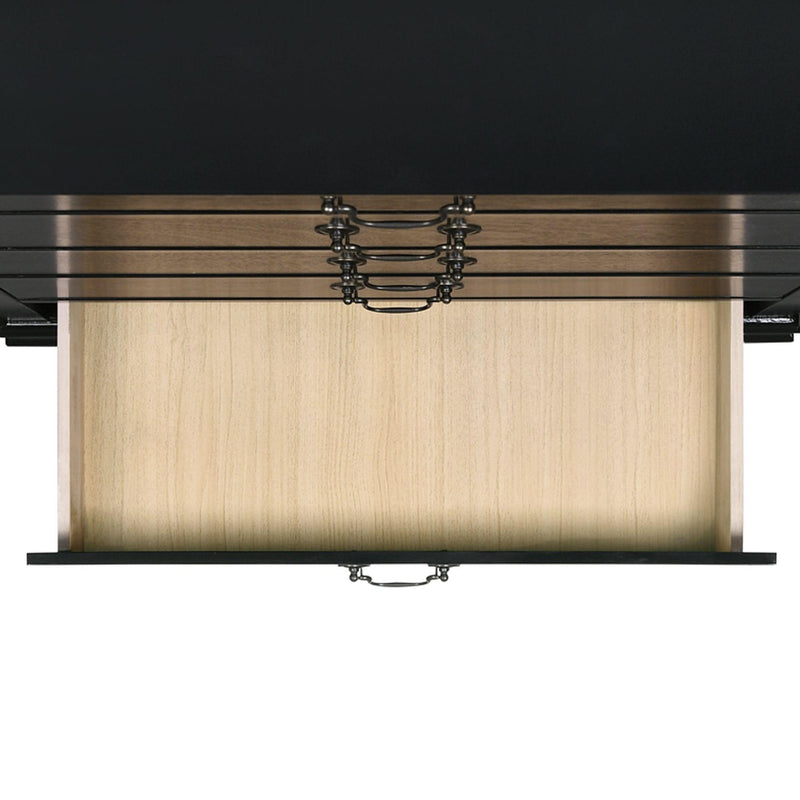  Elements International Louis Philippe 5-Drawer Chest in Black IMAGE 7