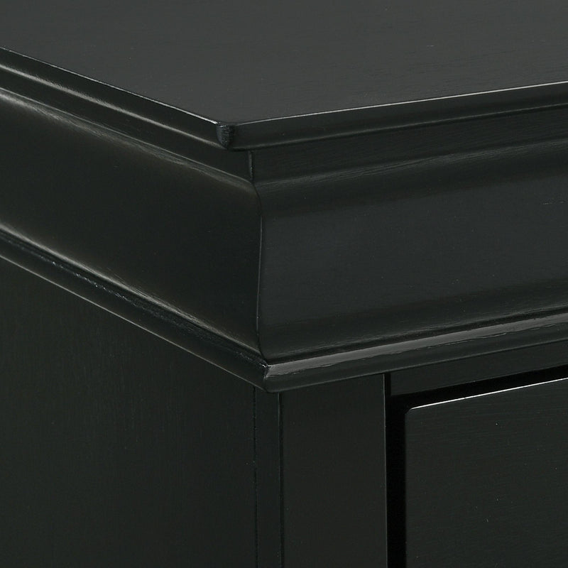  Elements International Louis Philippe 6-Drawer Dresser in Black IMAGE 4