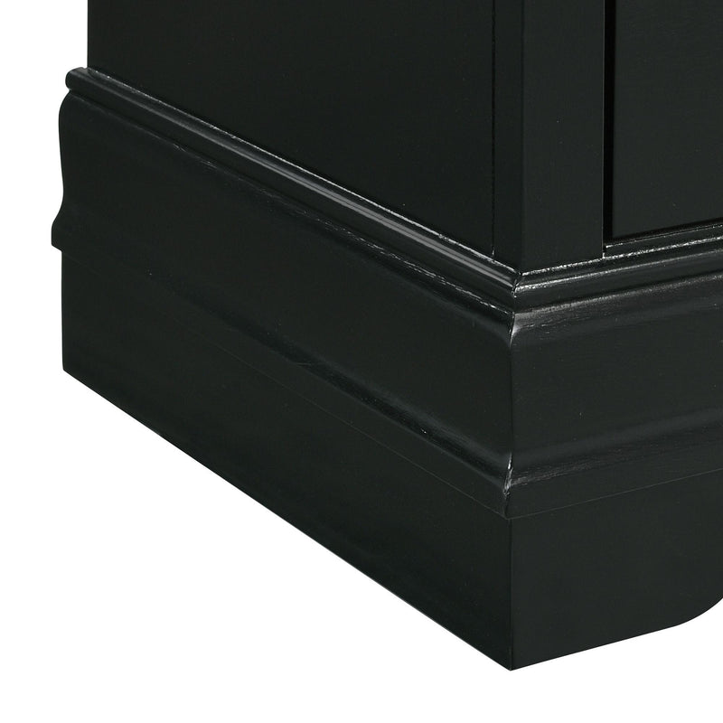  Elements International Louis Philippe 6-Drawer Dresser in Black IMAGE 5
