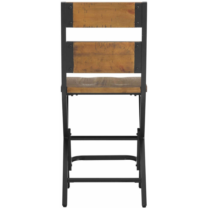  Elements International Melton Counter Side Chair in Brown IMAGE 4