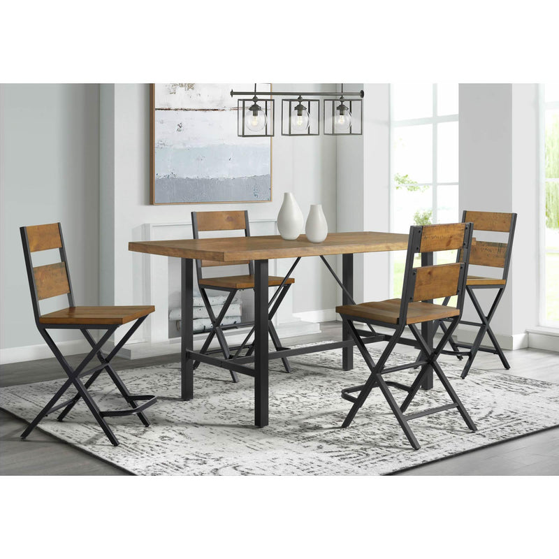  Elements International Melton Rectangular Counter Table in Brown IMAGE 5