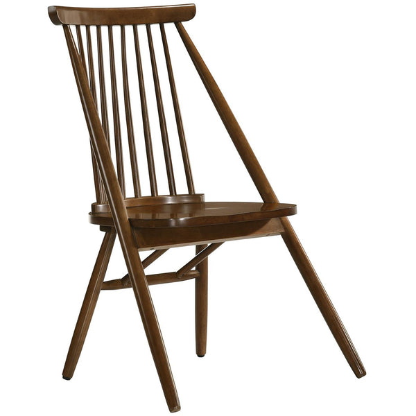  Elements International Bowen Side Chair Walnut Cherry IMAGE 1