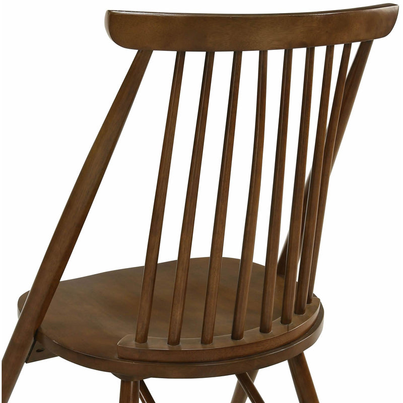  Elements International Bowen Side Chair Walnut Cherry IMAGE 6