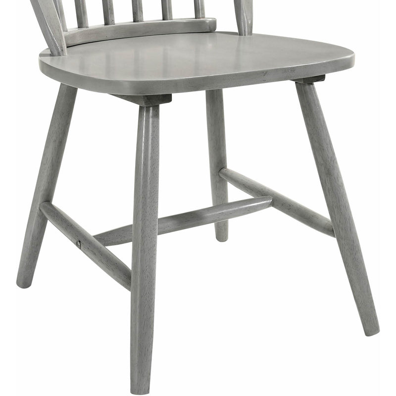  Elements International Evie Side Chair Antique Grey IMAGE 6