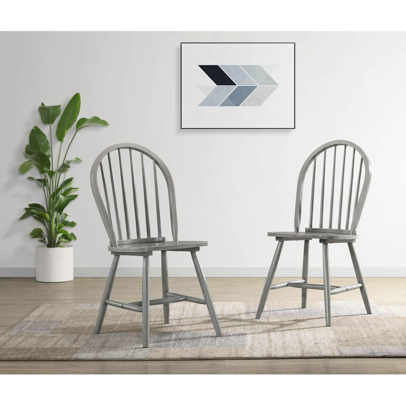  Elements International Evie Side Chair Antique Grey IMAGE 7